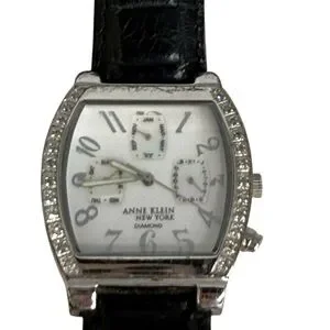 Anne Klein | Accessories | Anne Klein Silver And Black Watch 